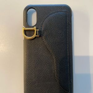 Leather Dior iPhone Case